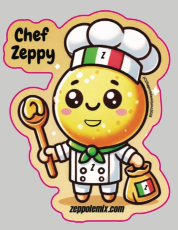 10 Chef Zeppy Stickers