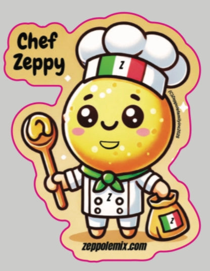 10 Chef Zeppy Stickers